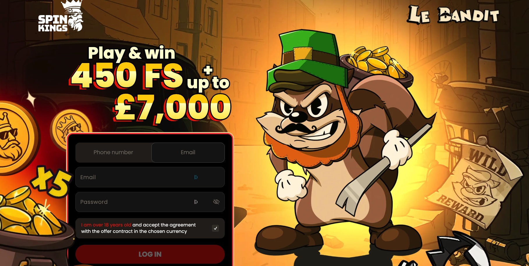 SpinKing best real money online casino slots